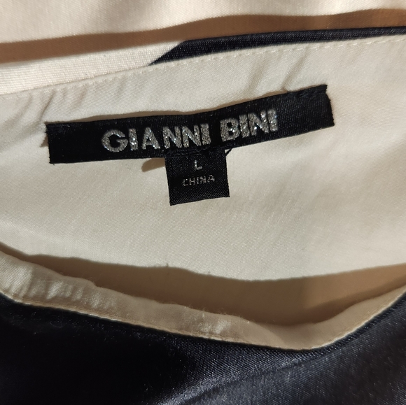 GIANNI BINI OFF THE SHOULDER MINI DRESS SZ L - Picture 2 of 3